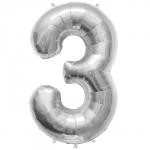 Foil Number 3 - Silver