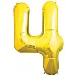 Foil Number 4 - Gold