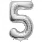 Foil Number 5 - Silver