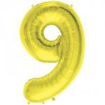 Foil Number 9 - Gold