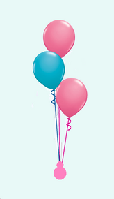 3 Latex Balloon Centerpiece