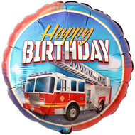 Firetruck Happy Birthday 