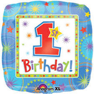 1st Birthday Blue
