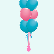 6 Latex Balloon Centerpiece
