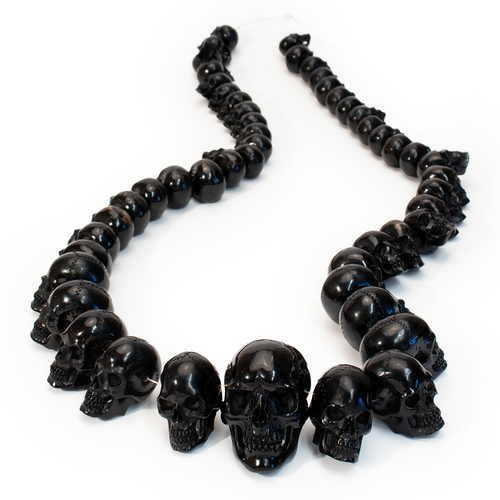 Carved Water Buffalo Skull Necklace - Thumbnail