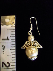 Pearl Angel Earrings