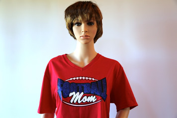 Football Mom Glitter Vinyl