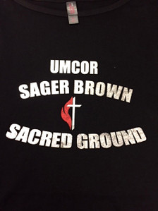 UMCOR Sager Brown Sacred Ground Soft Metallic Vinyl Tee