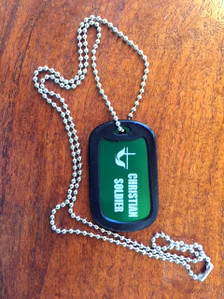 Christian Soldier Dog Tag
