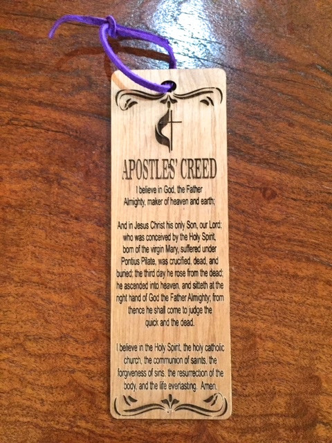 Apostle's Creed Wood Bookmark - Diva Designs Of Texas, LLC