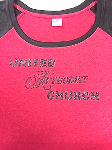 United Methodist Church Glitter Vinyl Tee