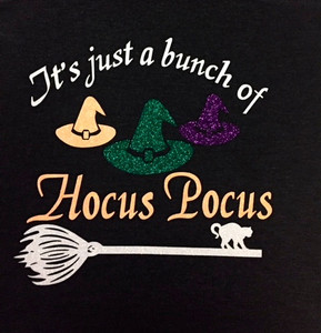 "Hocus Pocus" Halloween Tee Glitter Vinyl