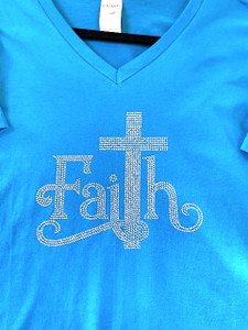 Faith Rhinestud Tee