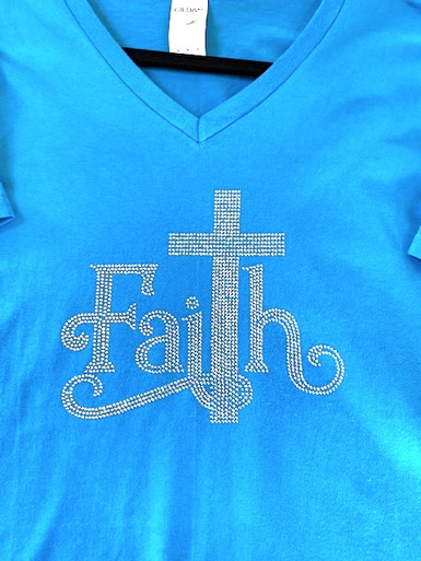 Faith Rhinestud Tee