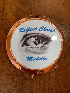 "Reflect Christ" Mirrored Compact Personalized