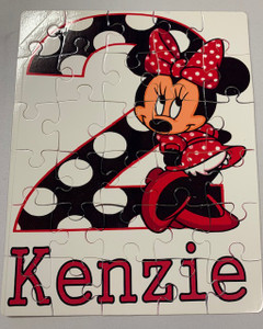 Personalized Minnie Mouse Puzzel