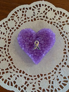 Car Freshie Alzheimer Awareness Ribbon