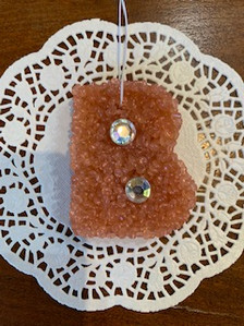 Car Freshie Letter "B" With Rhinestones