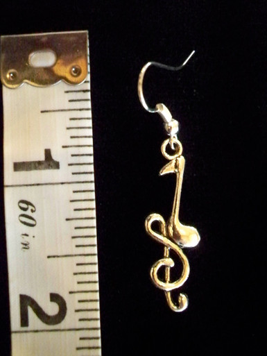 Eighth Note Treble Earrings