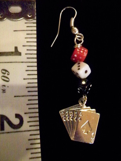 Card-Dice Earrings