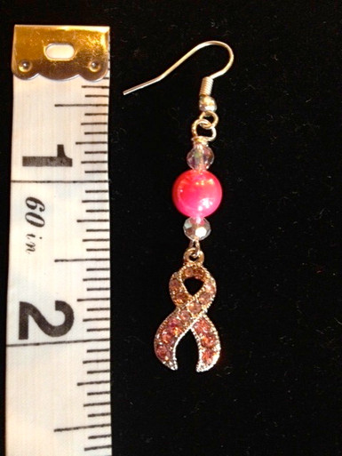 Awareness Ribbon Crystal Earring