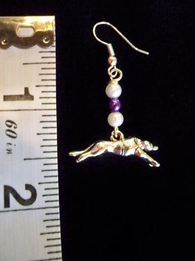 Greyhound Dog Earrings