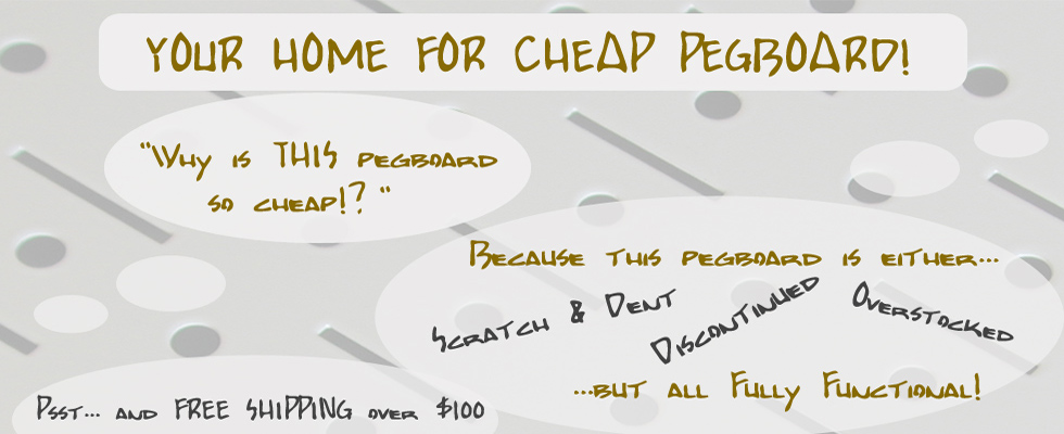 Cheap Pegboard Discount Peg Board Near Me
