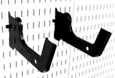 2 Pack of Scratch & Dent 12in Reach Heavy-Duty Wall Control Slotted Pegboard Hooks