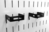 2 Pack of Scratch & Dent 2in x 2in Wall Control Slotted Pegboard C-Brackets