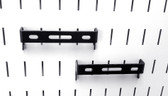 2 Pack of Scratch & Dent 1in x 4in Slotted Metal Pegboard C-Bracket