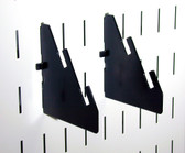 2 Pack of Scratch & Dent Slotted Metal Pegboard Slotted Bracket Pair