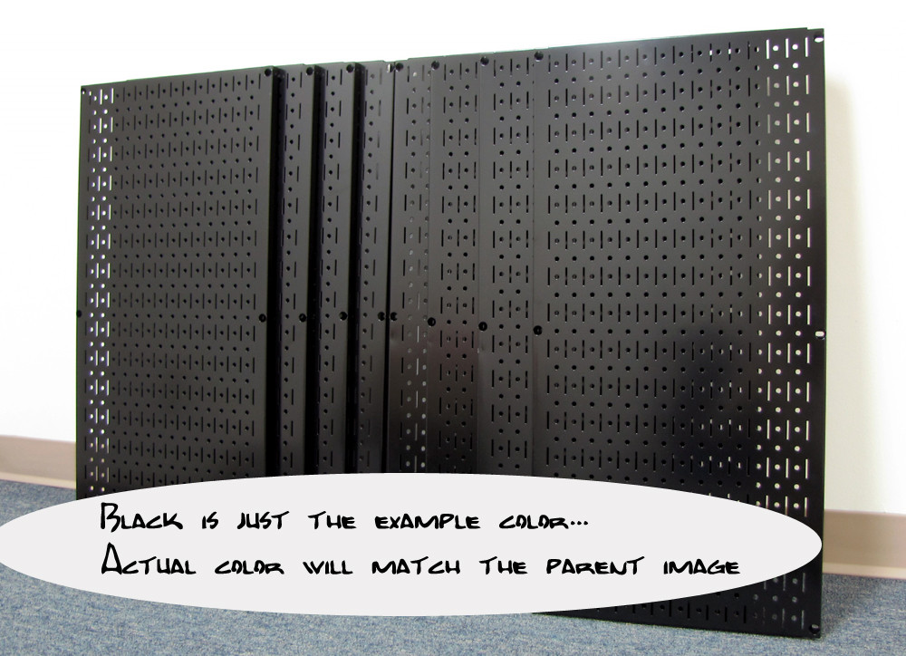 Scratch & Dent 24in Tall x 16in Wide Custom Pegboard Panel Black