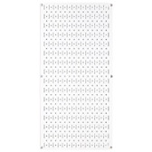 8 Pack of Pegboard - Scratch & Dent Wall Control 16in W x 32in T White Metal Pegboard