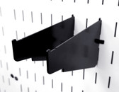 2 Pack of Scratch & Dent Clamp Rack Brackets Clamp Storage For Pegboard Clamp Wall Organizers - 6 Inch Shelf Bracket Pair & Clamp Bracket Pair