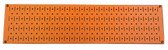 Scratch & Dent 8in T  X 32in W Horizontal Orange Metal Pegboard Tool Board Panel