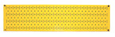 Scratch & Dent 8in T  X 32in W Horizontal Yellow Metal Pegboard Tool Board Panel