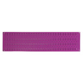 Scratch & Dent 8in T  X 32in W Horizontal Purple Metal Pegboard Tool Board Panel