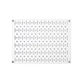 Scratch & Dent 12in Tall x 16in Wide Pegboard Panel - White Metal Pegboard