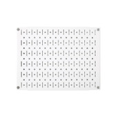 Scratch & Dent 12in Tall x 16in Wide Pegboard Panel - White Metal Pegboard