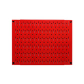 Scratch & Dent 12in Tall x 16in Wide Pegboard Panel - Red Metal Pegboard