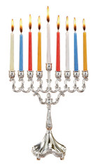 Silver plated Candle Menorah | 30217