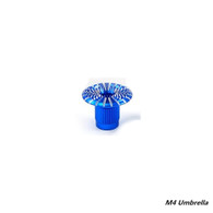 FrSky Vantac 3D M4 4mm CNC Aluminum Transmitter Gimbal Stick Ends - Umbrella Style - Blue