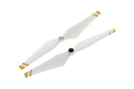 9450 Self-tightening Propellers (Composite Hub, White with Gold Stripes)