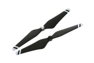9450 Carbon Fiber Reinforced Self-tightening Propellers (Composite Hub, Black with White Stripes)