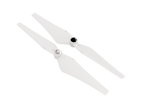 A set of two 9" propellers. Includes one clockwise replacement propeller and one counter-clockwise replacement propeller. Each propeller is made with durable plastic, ensuring stable flight.