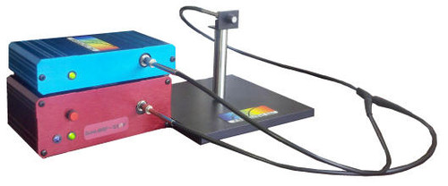 The Dual Fiber Optic Spectrometer system for radiometry includes a BLUE-Wave & DWARF-Star spectrometer for irradiance measurments in W/m^2 over a 200-1700nm wavelength range.