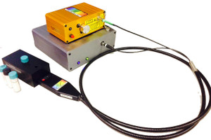 Raman Spectrometer System with Ramulaser™ Raman laser, Raman-HR-TEC high sensitivity spectrometer, & Raman probe & holder.