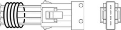 Lambda Sensor FACET 10.7699 Fits Volvo XC90 V70 S60 Replaces 8677894