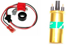 Electronic conversion kit & Coil Lucas 43D 45D & 59D Distributors & rotor arm 