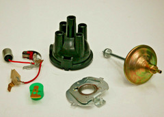 Distributor Repair Kit Lucas 25D Cap Rotor Points Condensor Vacuum Baseplate